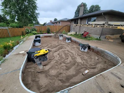 Footings for new unit completed